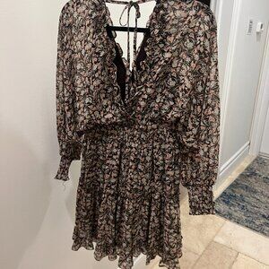 Pookie and Sebastian long sleeve dress in fall colors - Size S